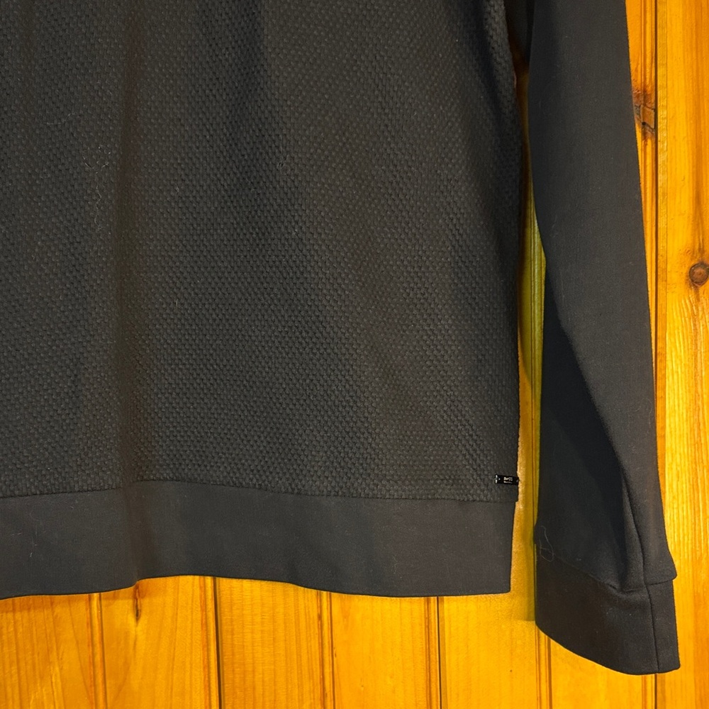 BOSS Men’s Navy Quarter-Zip Textured Sweater - Picture 7 of 12